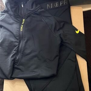 Nike Pro Black Athletic Set